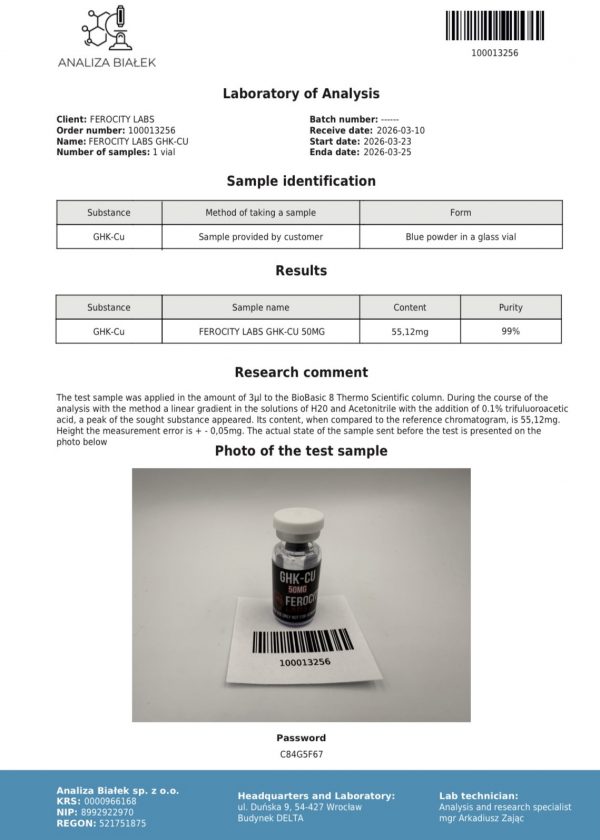GHK-CU 50mg | Research Peptide